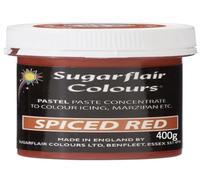 Sugarflair Paste Colours - Pastel- Food Colouring - Spice RED -400g Bulk Pack