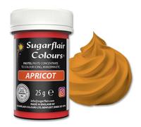 Sugarflair Pastel Apricot Food Colouring Paste 25g - Concentrated Paste Food Dye for Cake Decorating, Fondant, Buttercream, Cake Batter and More - Vegan, Kosher, Bake-Stable