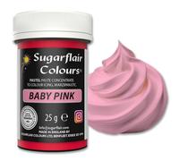 Sugarflair Pastel Baby Pink Food Colouring Paste 25g - Concentrated Paste Food Dye for Cake Decorating, Fondant, Buttercream, Cake Batter and More - Vegan, Kosher, Bake-Stable