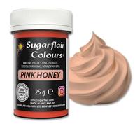 Sugarflair Pastel Food Colouring Paste Pink Honey 25g - Concentrated Paste Food Dye for Cake Decorating, Fondant, Buttercream, Cake Batter and More - Vegan, Kosher, Bake-Stable