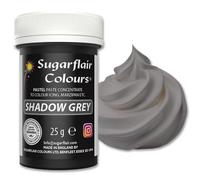 Sugarflair Pastel Food Colouring Paste Shadow Grey 25g - Concentrated Paste Food Dye for Cake Decorating, Fondant, Buttercream, Cake Batter and More - Vegan, Kosher, Bake-Stable