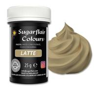 Sugarflair Pastel Latte Food Colouring Paste 25g - Concentrated Paste Food Dye for Cake Decorating, Fondant, Buttercream, Cake Batter and More - Vegan, Kosher, Bake-Stable