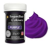 Sugarflair Pastel Purple Food Colouring Paste 25g - Concentrated Paste Food Dye for Cake Decorating, Fondant, Buttercream, Cake Batter and More - Vegan, Kosher, Bake-Stable