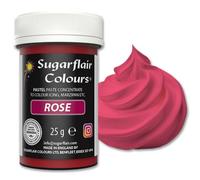 Sugarflair Pastel Rose Food Colouring Paste 25g - Concentrated Paste Food Dye for Cake Decorating, Fondant, Buttercream, Cake Batter and More - Vegan, Kosher, Bake-Stable