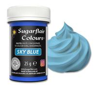 Sugarflair Pastel Sky Blue Food Colouring Paste 25g - Concentrated Paste Food Dye for Cake Decorating, Fondant, Buttercream, Cake Batter and More - Vegan, Kosher, Bake-Stable
