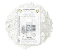 Sugarflair Pearl White Edible Lustre Dust, Add a Lustrous Shine to Cakes or Decorations. Brush On or Add Rejuvenator to Create Eye-Catching Edible Paint, Gives Shine to Your Bakes - 2g