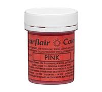 Sugarflair Pink Edible Metallic Glitter Paint, Jars of Food Dye Glittering Metallic Lustre, High Strength, Provide Excellent Coverage On Cakes & Desserts, Bright & Shimmering Colours - 35g