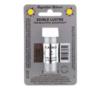 Sugarflair PLATINUM Silver Edible Lustre Dust Powder - Cake decorating food colour