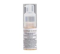 Sugarflair Pump Spray Powder Puff Glitter Dust Gold - Food Colour Cake Decoration, Non-Aerosol Spray Glitter for Cakes, Cupcakes and More - 10 g