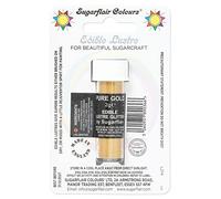 Sugarflair Pure Gold (E171 Free) Edible Lustre Glitter, Add a Lustrous Shine to Cakes or Decorations. Brush On or Add Rejuvenator to Create Eye-Catching Edible Paint - 2g
