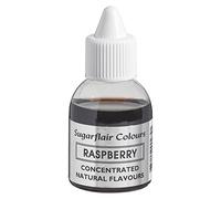 Sugarflair Raspberry Natural Flavouring - Concentrated Natural Food Flavouring for use in Cakes, Cupcakes, Frostings, Drinks, Ice Creams - 30ml