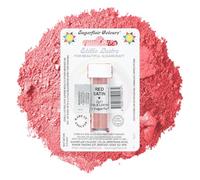 Sugarflair Red Satin Edible Lustre Dust, Add a Lustrous Shine to Cakes or Decorations. Brush On or Add Rejuvenator to Create Eye-Catching Edible Paint, Gives Shine to Your Bakes - 2g