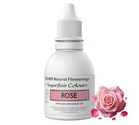 Sugarflair Rose Flavouring - Natural Food Flavouring for Baking, Cakes, Ice Creams, Chocolates, Icings and More! Pack Your Bakes With A Delicious Natural Food Flavour Extract - 30ml