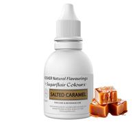 Sugarflair Salted Caramel Flavouring - Natural Food Flavouring for Baking, Cakes, Ice Creams, Chocolates, Icings and More! Pack Your Bakes With A Delicious Natural Food Flavour Extract - 30ml