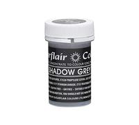 Sugarflair SHADOW GREY Pastel Paste Gel Edible Concentrated Food Icing Colouring
