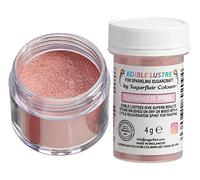 Sugarflair Shimmer Pink Edible Lustre Dust (E171 Free), Add a Lustrous Shine to Cakes or Decorations. Brush On or Add Rejuvenator to Create Eye-Catching Edible Paint - 4g