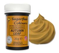 Sugarflair Spectral Autumn Leaf Gold Food Colouring Paste 25g - Concentrated Paste Food Dye for Cake Decorating, Fondant, Buttercream, Cake Batter and More - Vegan, Kosher, Bake-Stable