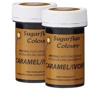 Sugarflair Spectral Caramel/Ivory Food Colouring Paste, Highly Concentrated Food Colouring for Buttercream, Sugar Paste, Royal Icing, Cake Mixes and More! Vibrant Colour Food Dye - 25g