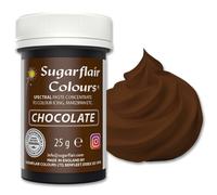 Sugarflair Spectral Chocolate Brown Food Colouring Paste 25g - Concentrated Paste Food Dye for Cake Decorating, Fondant, Buttercream, Cake Batter and More - Vegan, Kosher, Bake-Stable