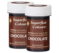 Sugarflair Spectral Chocolate Food Colouring Paste, Highly Concentrated Food Colouring for Buttercream, Sugar Paste, Royal Icing, Cake Mixes and More! Vibrant Colour Food Dye - 25g
