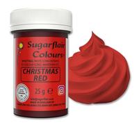 Sugarflair Spectral Christmas Red Food Colouring Paste 25g - Concentrated Paste Food Dye for Cake Decorating, Fondant, Buttercream, Cake Batter and More - Vegan, Kosher, Bake-Stable