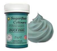Sugarflair Spectral Duck Egg Blue Food Colouring Paste 25g - Concentrated Paste Food Dye for Cake Decorating, Fondant, Buttercream, Cake Batter and More - Vegan, Kosher, Bake-Stable