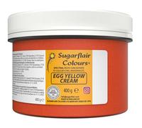 Sugarflair Spectral Egg Yellow/Cream Food Colouring Paste, Highly Concentrated Food Colouring for Buttercream, Sugar Paste, Royal Icing, Cake Mixes and More! Vibrant Colour Food Dye - 400g