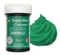 Sugarflair Spectral Emerald Green Food Colouring Paste 25g - Concentrated Paste Food Dye for Cake Decorating, Fondant, Buttercream, Cake Batter and More - Vegan, Kosher, Bake-Stable