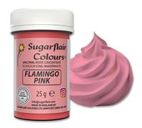 Sugarflair Spectral Flamingo Pink Food Colouring Paste 25g - Concentrated Paste Food Dye for Cake Decorating, Fondant, Buttercream, Cake Batter and More - Vegan, Kosher, Bake-Stable