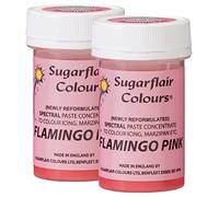 Sugarflair Spectral Flamingo Pink Food Colouring Paste, Highly Concentrated for Use with Sugar Pastes, Buttercream, Royal Icing or Cake Mix, Vibrant Colour Dye - 25g (Pack of 2)