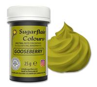 Sugarflair Spectral Gooseberry Green Food Colouring Paste 25g - Concentrated Paste Food Dye for Cake Decorating, Fondant, Buttercream, Cake Batter and More - Vegan, Kosher, Bake-Stable
