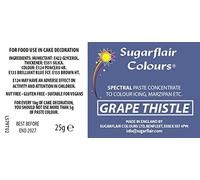 Sugarflair Spectral Grape Thistle Food Colouring Paste, Highly Concentrated for Use with Sugar Pastes, Buttercream, Royal Icing or Cake Mix, Vibrant Colour Dye - 25g (Pack of 10)