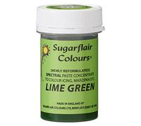 Sugarflair Spectral Lime Green Food Colouring Paste, Highly Concentrated Food Colouring for Buttercream, Sugar Paste, Royal Icing, Cake Mixes and More! Vibrant Colour Food Dye - 25g