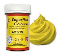 Sugarflair Spectral Melon Yellow Food Colouring Paste 25g - Concentrated Paste Food Dye for Cake Decorating, Fondant, Buttercream, Cake Batter and More - Vegan, Kosher, Bake-Stable