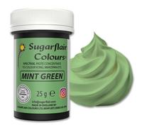 Sugarflair Spectral Mint Green Food Colouring Paste 25g - Concentrated Paste Food Dye for Cake Decorating, Fondant, Buttercream, Cake Batter and More - Vegan, Kosher, Bake-Stable