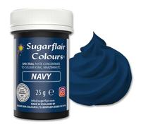 Sugarflair Spectral Navy Blue Food Colouring Paste 25g - Concentrated Paste Food Dye for Cake Decorating, Fondant, Buttercream, Cake Batter and More - Vegan, Kosher, Bake-Stable