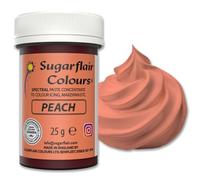 Sugarflair Spectral Peach Food Colouring Paste 25g - Concentrated Paste Food Dye for Cake Decorating, Fondant, Buttercream, Cake Batter and More - Vegan, Kosher, Bake-Stable