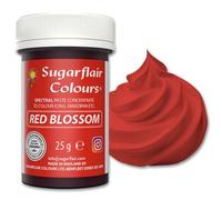 Sugarflair Spectral Red Blossom Food Colouring Paste 25g - Concentrated Paste Food Dye for Cake Decorating, Fondant, Buttercream, Cake Batter and More - Vegan, Kosher, Bake-Stable