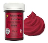 Sugarflair Spectral Ruby Red Food Colouring Paste 25g - Concentrated Paste Food Dye for Cake Decorating, Fondant, Buttercream, Cake Batter and More - Vegan, Kosher, Bake-Stable