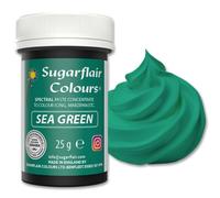 Sugarflair Spectral Sea Green Food Colouring Paste 25g - Concentrated Paste Food Dye for Cake Decorating, Fondant, Buttercream, Cake Batter and More - Vegan, Kosher, Bake-Stable