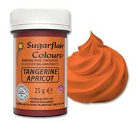 Sugarflair Spectral Tangerine Apricot Orange Food Colouring Paste 25g - Concentrated Paste Food Dye for Cake Decorating, Fondant, Buttercream, Cake Batter and More - Vegan, Kosher, Bake-Stable