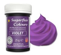 Sugarflair Spectral Violet Food Colouring Paste 25g - Concentrated Paste Food Dye for Cake Decorating, Fondant, Buttercream, Cake Batter and More - Vegan, Kosher, Bake-Stable