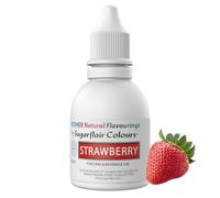 Sugarflair Strawberry Flavouring - Natural Food Flavouring for Baking, Cakes, Ice Creams, Chocolates, Icings and More! Pack Your Bakes With A Delicious Natural Food Flavour Extract - 30ml