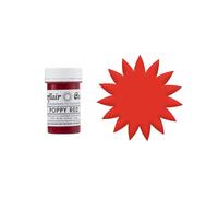 Sugarflair Tartranil Poppy Red Food Colouring Paste, Highly Concentrated Food Colouring for Buttercream, Sugar Paste, Royal Icing, Cake Decorations and More! Vibrant Colour Food Dye - 25g
