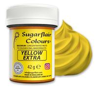 Sugarflair Yellow Extra Food Colouring Paste 42g - Maximum Concentrated Paste Food Dye for Cake Decorating, Fondant, Buttercream, Cake Batter and More - Vegan, Kosher, Bake-Stable