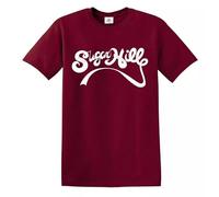 Sugarhill Gang T-Shirt Mens Ladies Records Sugarhill Rappers Delight Hip Hop Tee (Maroon White Print, 3XL)