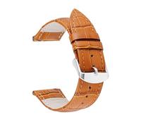 SUGARJAR 18/20mm Smooth Leather Strap Compatible with Withings ScanWatch 2 (38mm/42mm), Retro Handmade Cowhide Band for ScanWatch Light/Nova Brilliant/ScanWatch Nova, Unisex