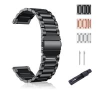 SUGARJAR 18/20mm Stainless Steel Strap Compatible with Withings ScanWatch 2 (38mm/42mm), Metal Band with Quick-Release for Withings ScanWatch Light/Nova Brilliant/ScanWatch Nova, Men Women