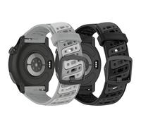 SUGARJAR 2 Pack Straps with Coros Pace Pro, Silicone Breathable Replacement Bands for Coros Pace 3/Apex 4 42mm/Apex 2 Pro/Apex Pro/Pace 4 Sports Armband for Women Men
