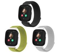 SUGARJAR 3 Pack Kids Straps Compatible with Xplor a X6, 20mm Soft Nylon Replacement Bands for Xplor a X6 Play/X6 Pro/Anio 6 with Adjustable Velcro for Boys and Girls